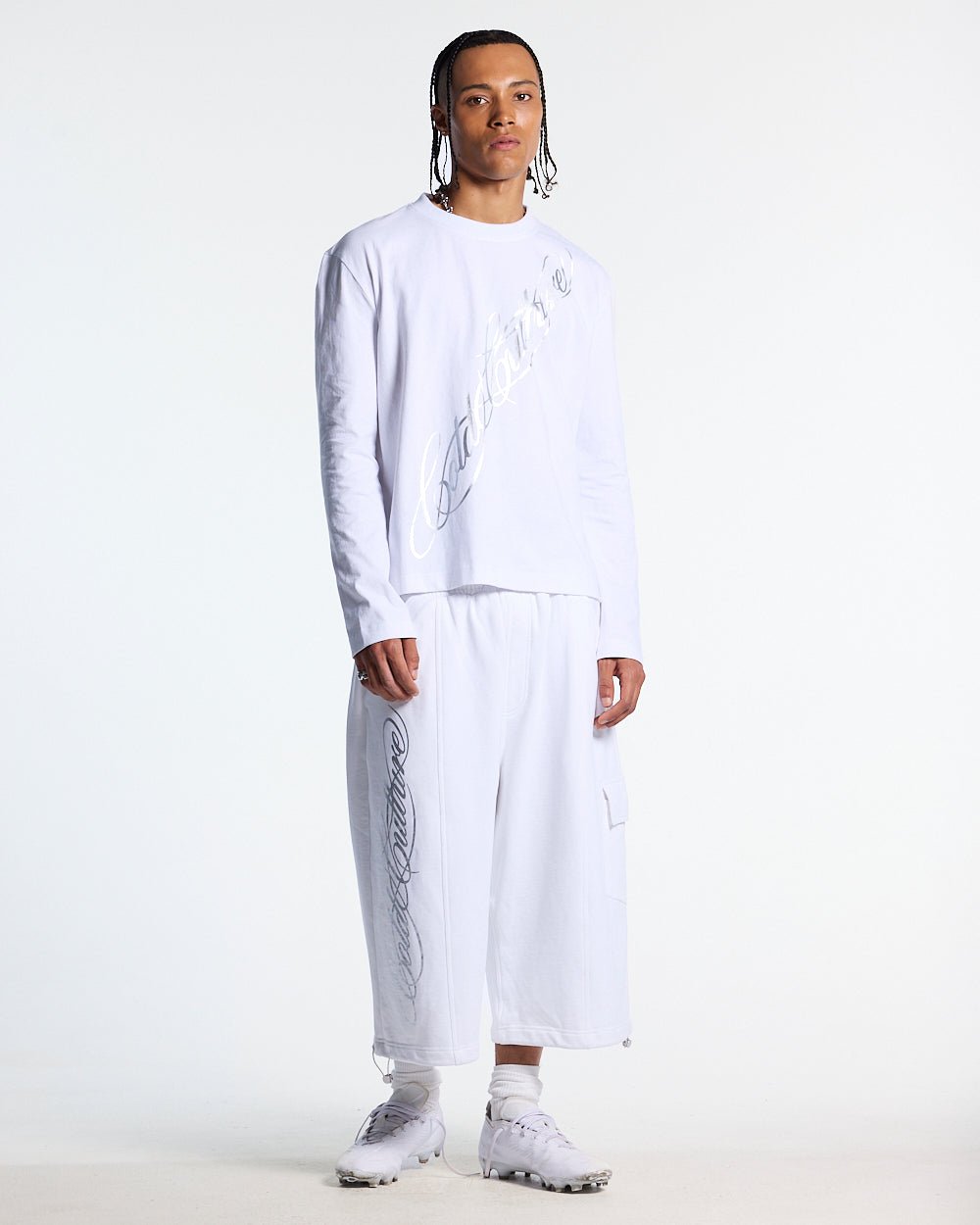 ICON PARACHUTE SHORT WHITE - Cold Culture
