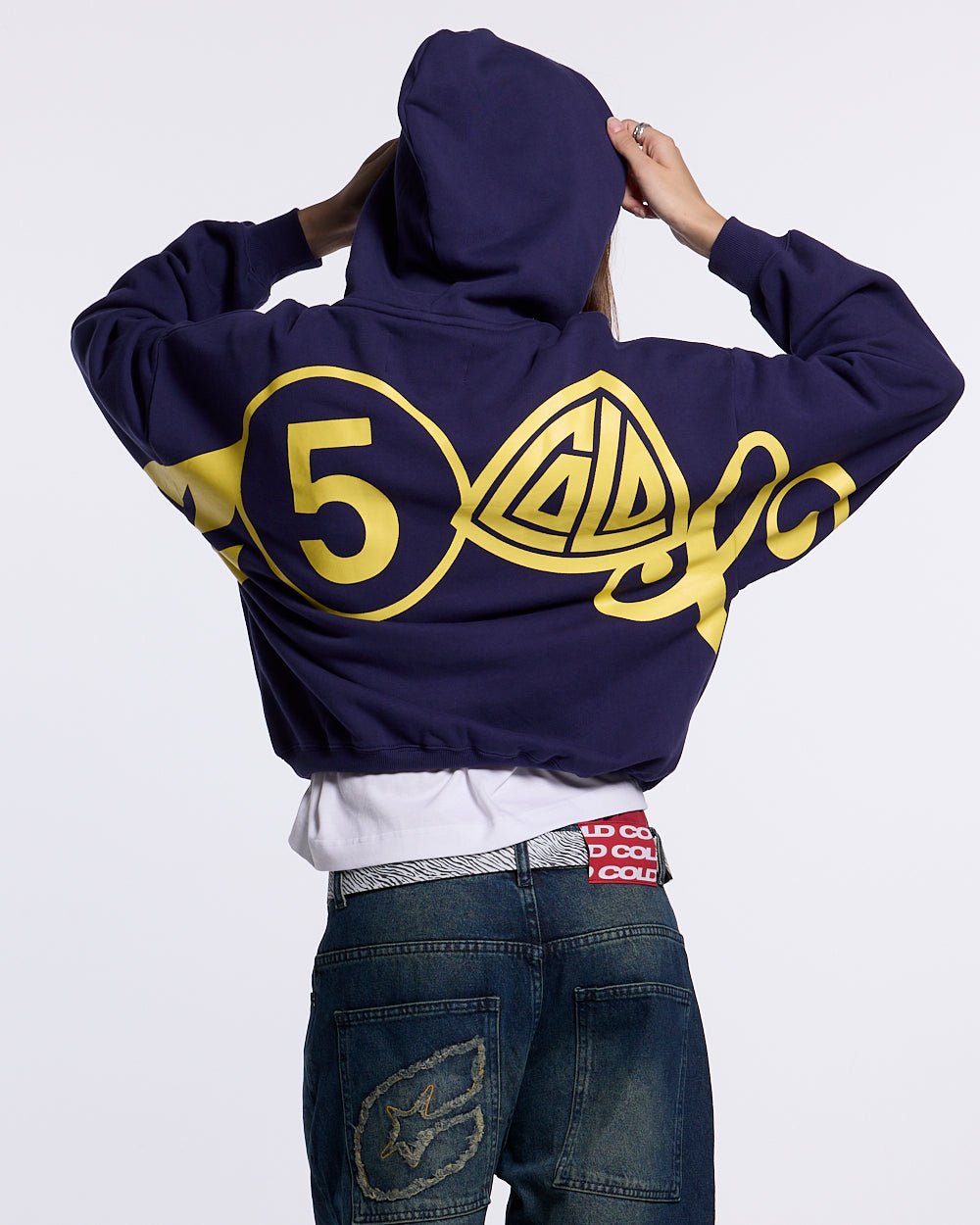 ICONIC COLD HOODIE NAVY BLUE - COLD CULTURE