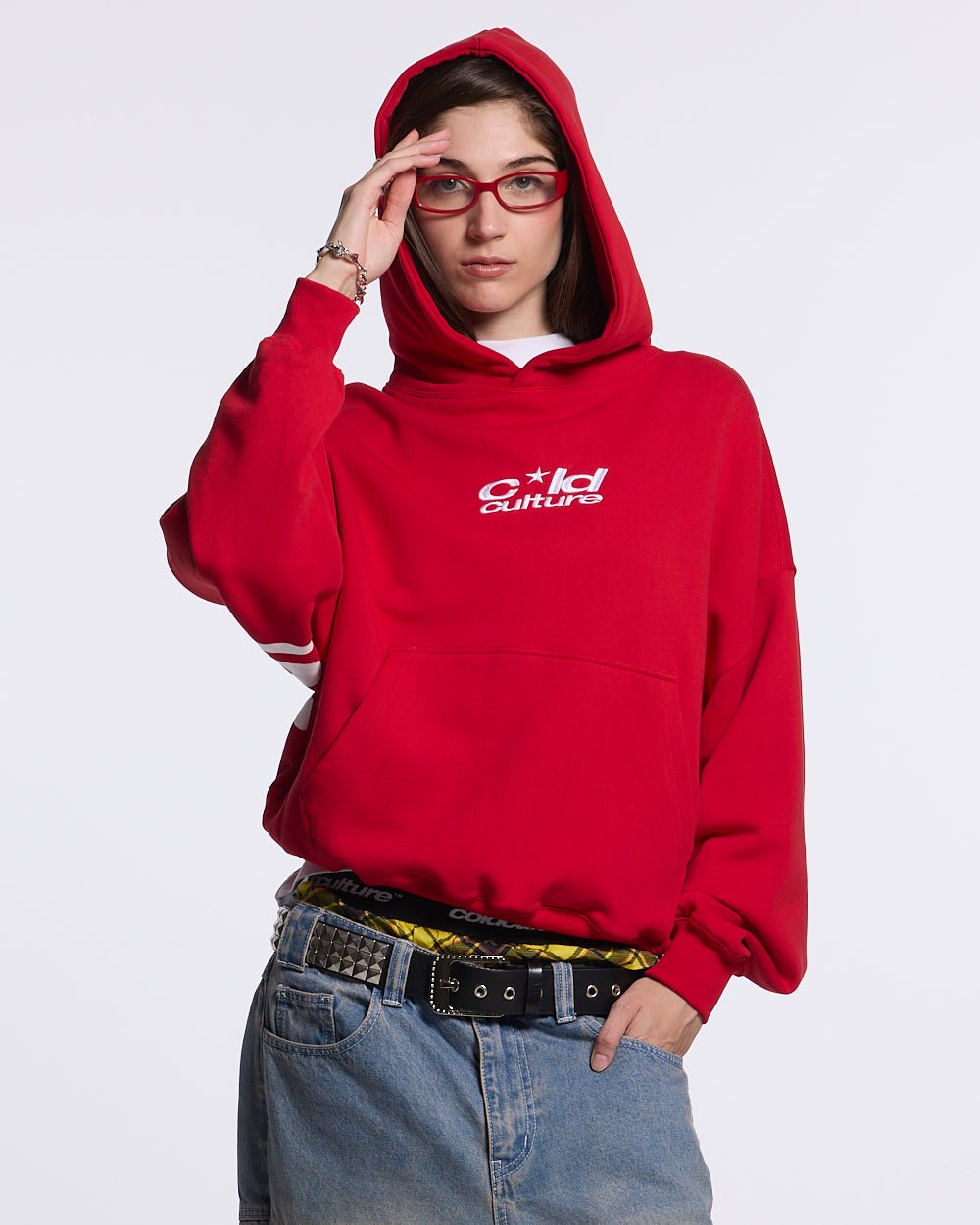 ICONIC COLD HOODIE RED - COLD CULTURE