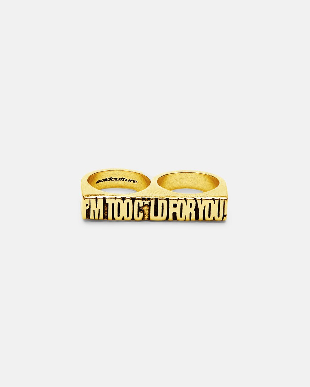 IM TOO COLD RING GOLD - COLD CULTURE