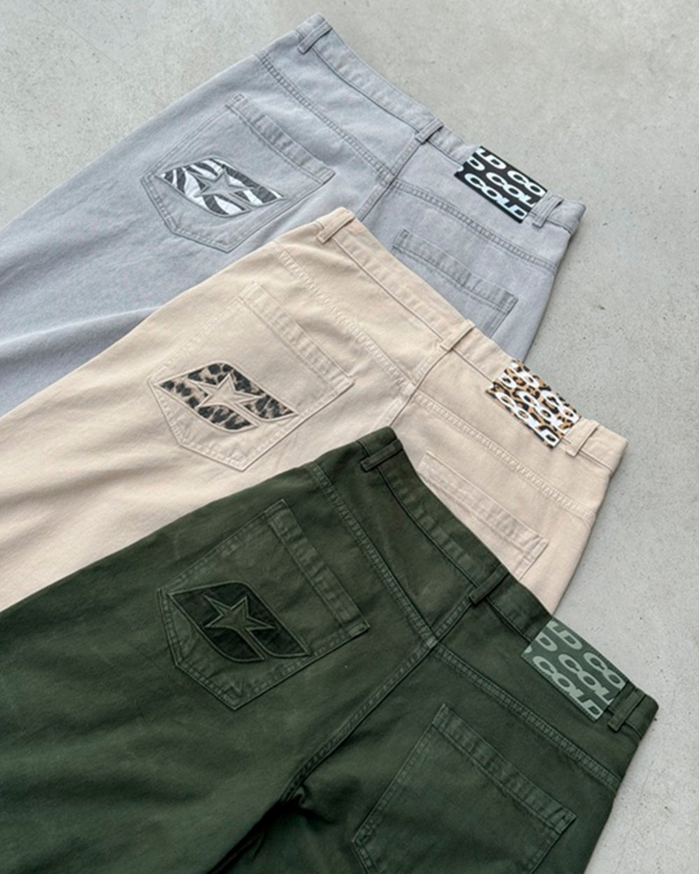 パンツ coldculture jorts STRIPE FADE JORTS BLACK