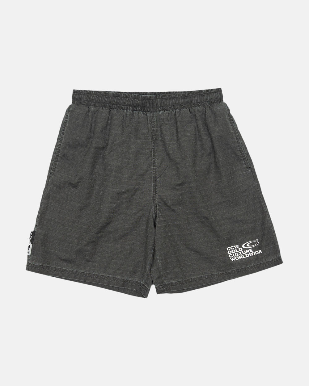 INDUSTRIAL SWIM SHORTS BLACK DYED - COLD CULTURE