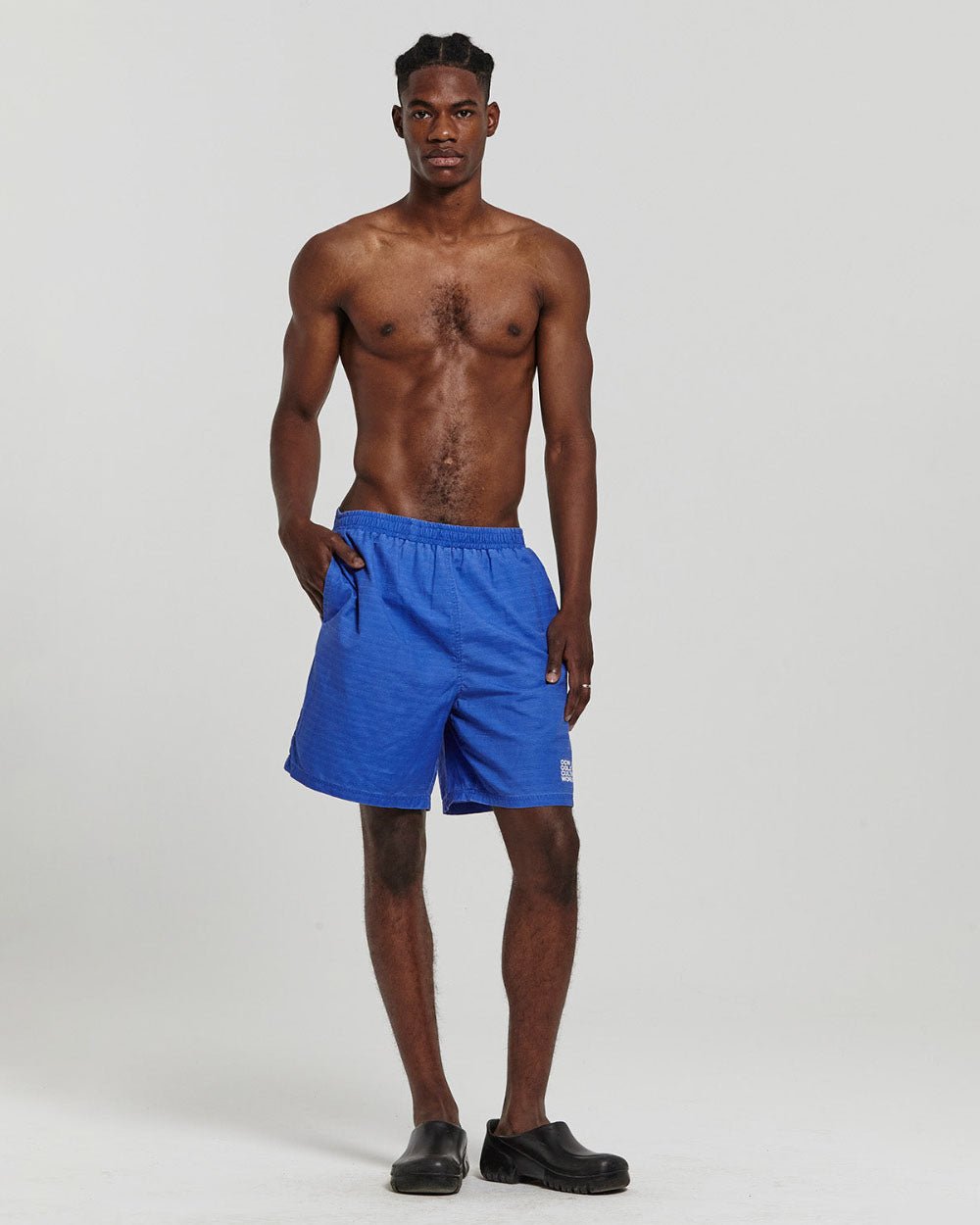 INDUSTRIAL SWIM SHORTS BRIGHT BLUE DYED - COLD CULTURE