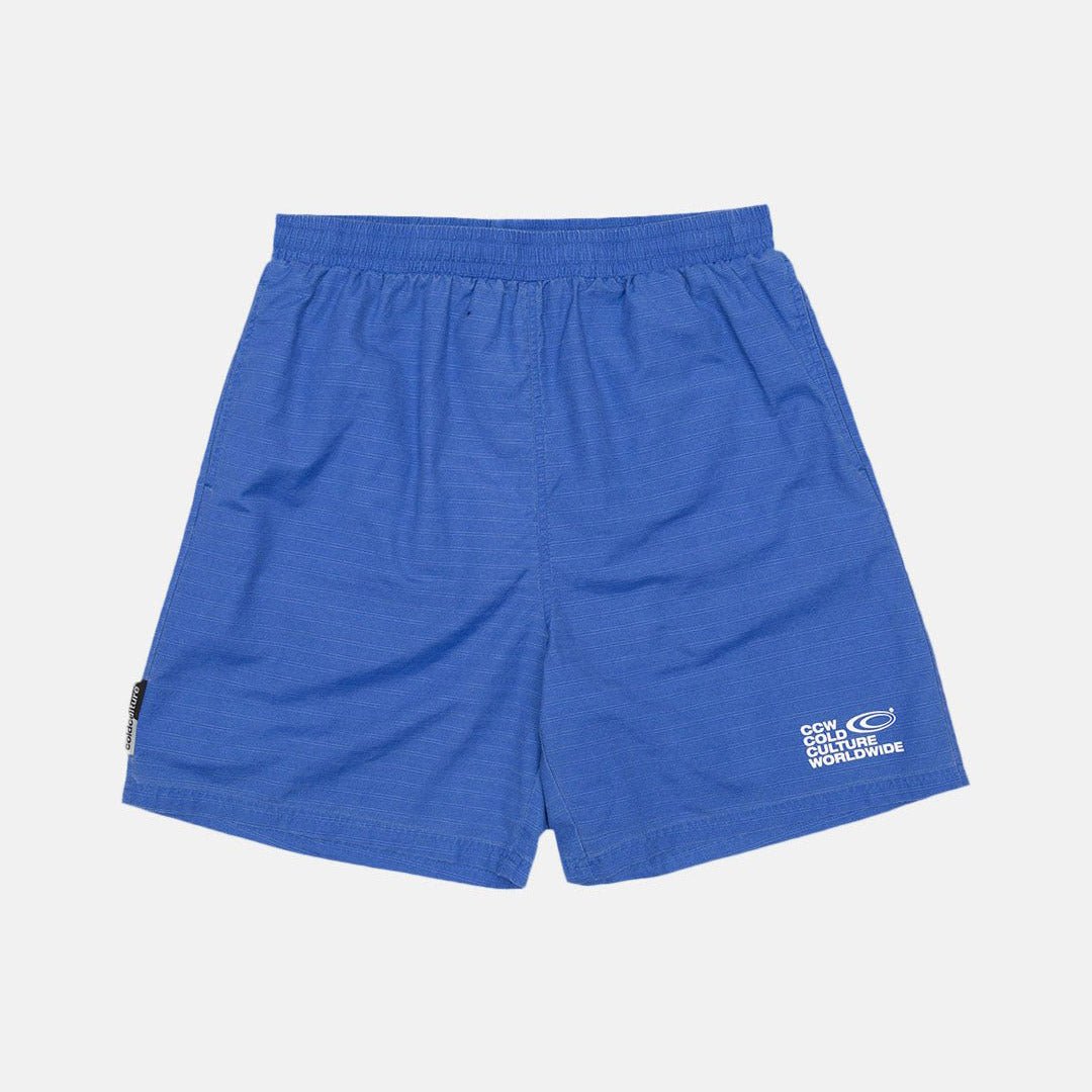 INDUSTRIAL SWIM SHORTS BRIGHT BLUE DYED - Cold Culture