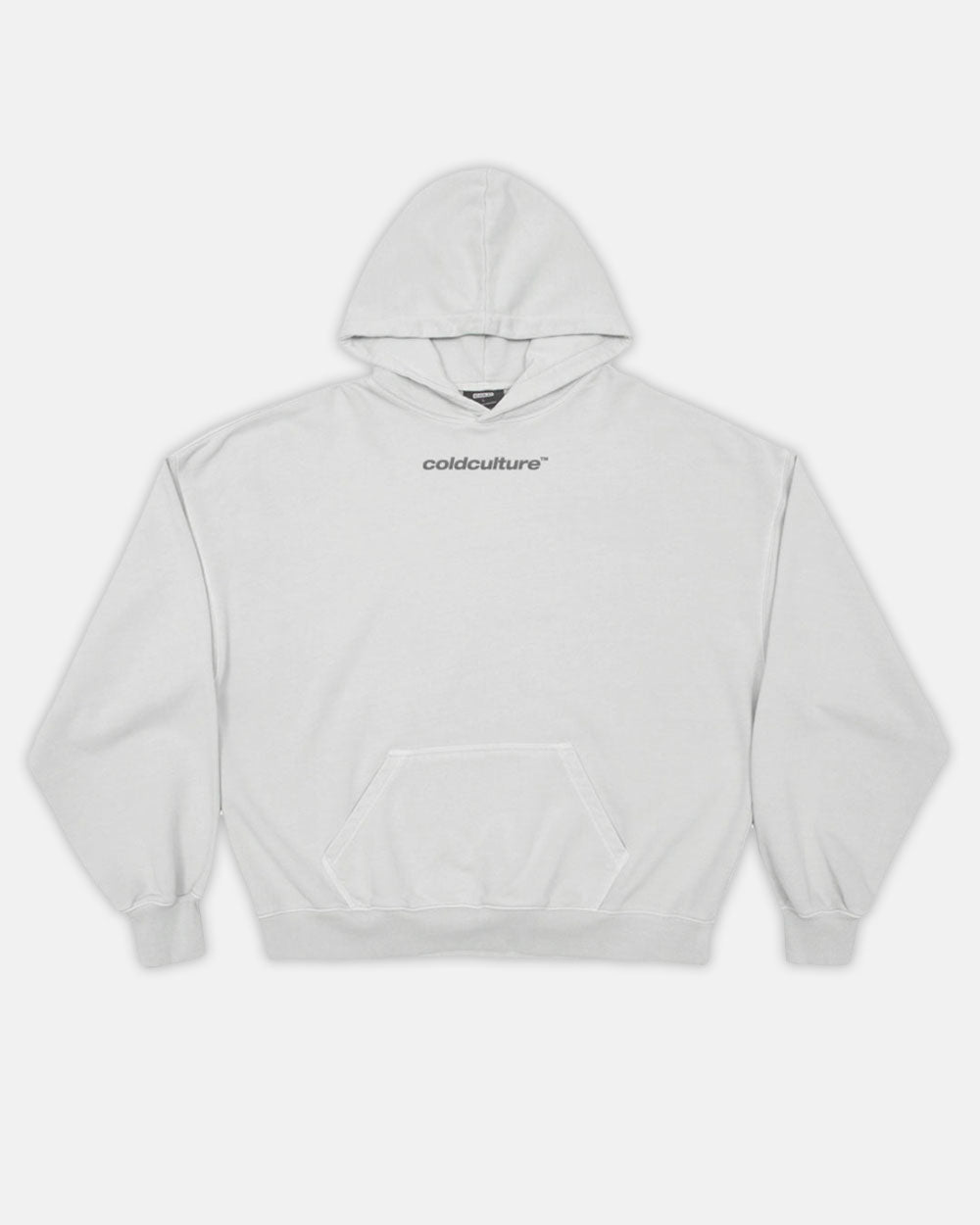 ITALIC HOODIE LIGHT GREY - COLD CULTURE