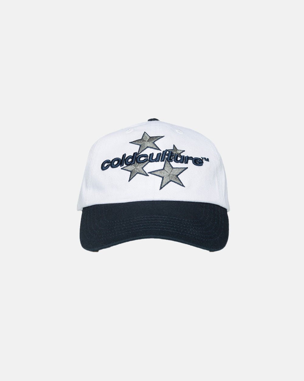ITALIC STARS CAP IVORY WHITE/BLUE - Cold Culture