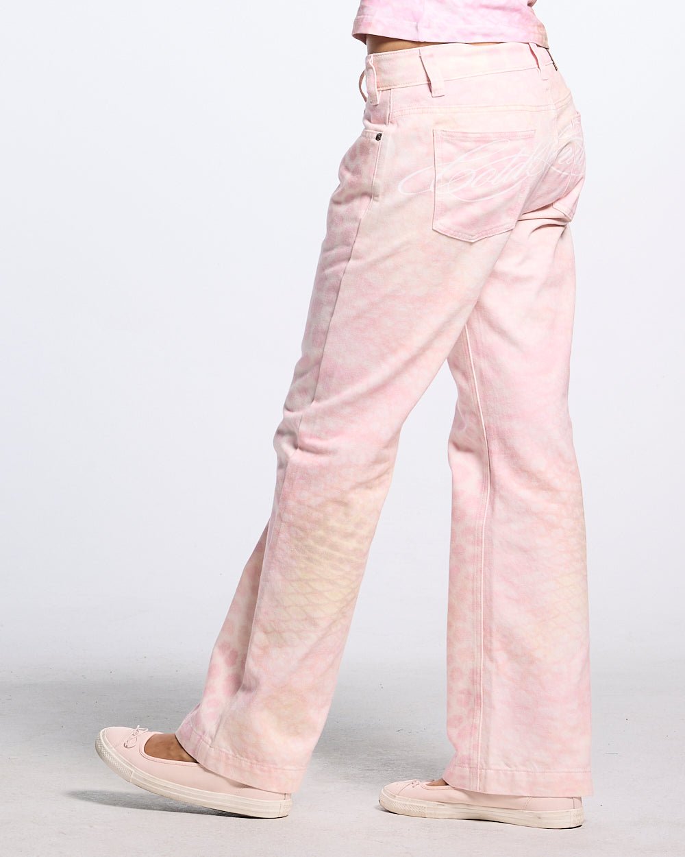 JAGUAR BOOTCUT PANTS PINK - Cold Culture