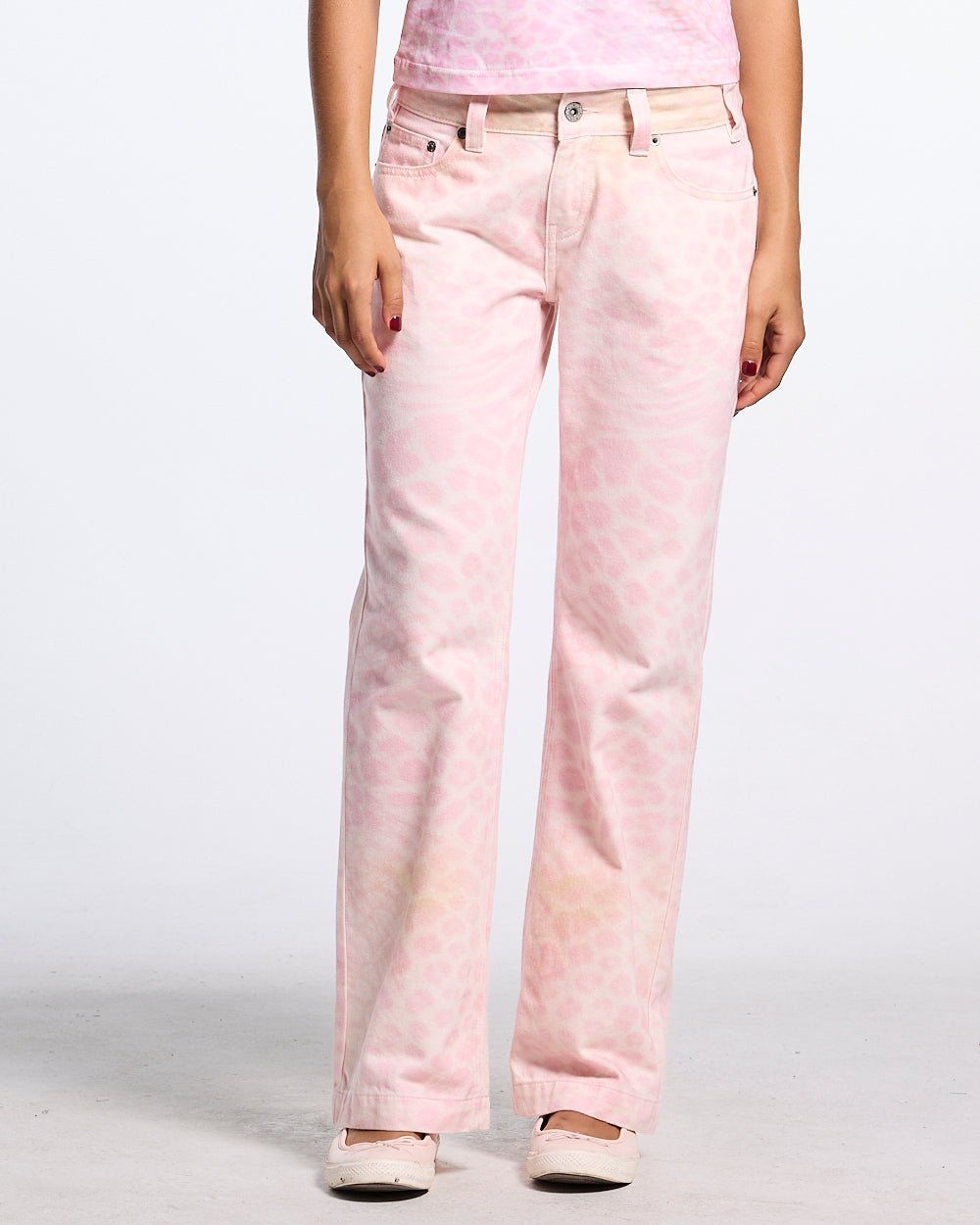JAGUAR BOOTCUT PANTS PINK - Cold Culture