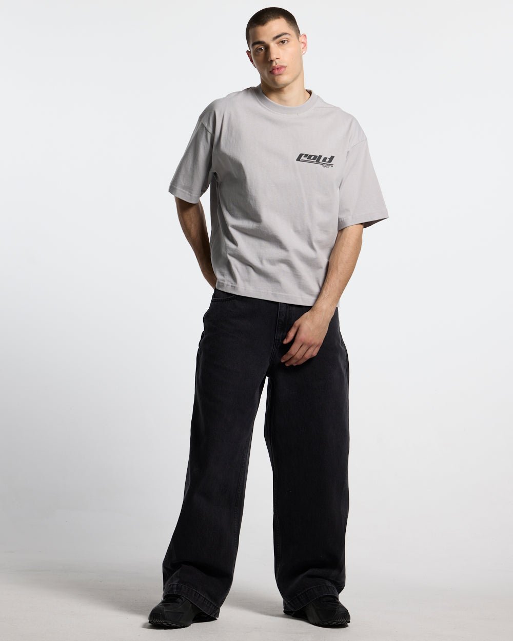 JET SKI TEE LIGHT GREY - Cold Culture