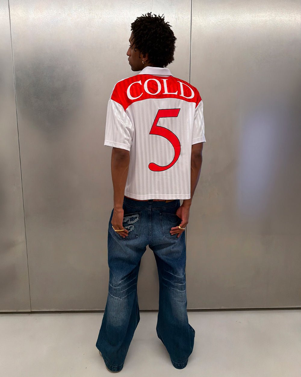 JR FOLKS POLO WHITE - Cold Culture