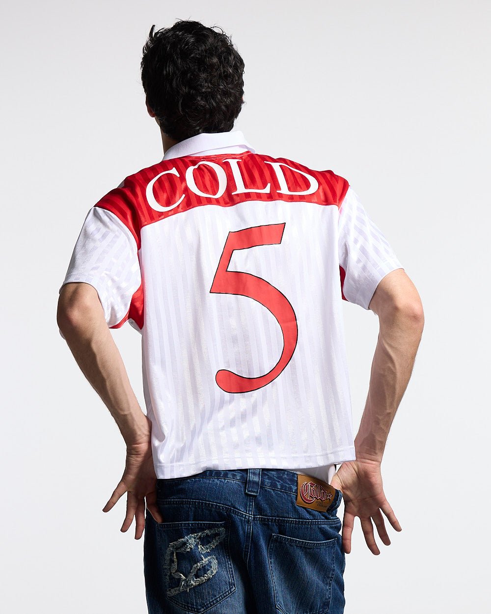 JR FOLKS POLO WHITE - Cold Culture