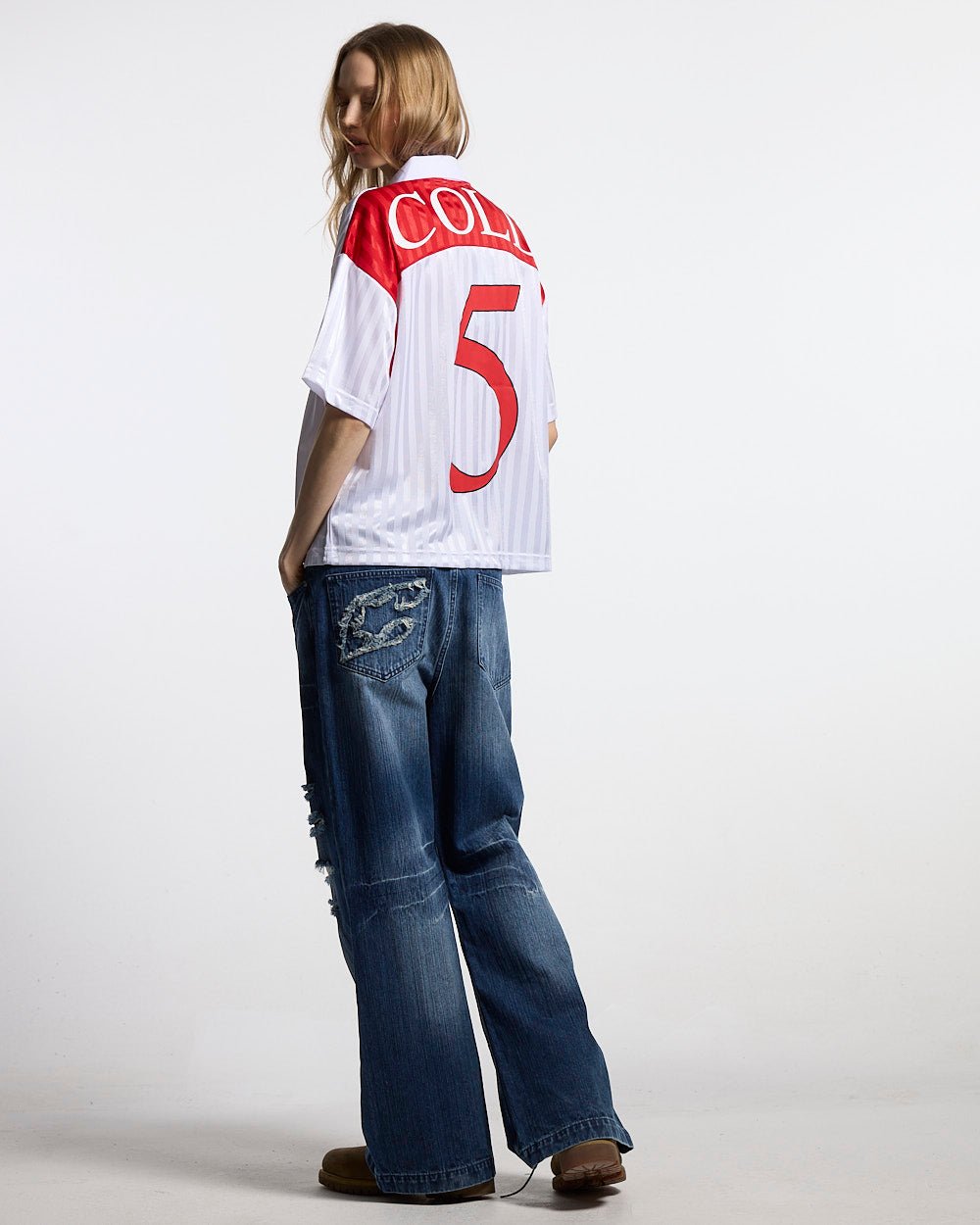 JR FOLKS POLO WHITE - Cold Culture