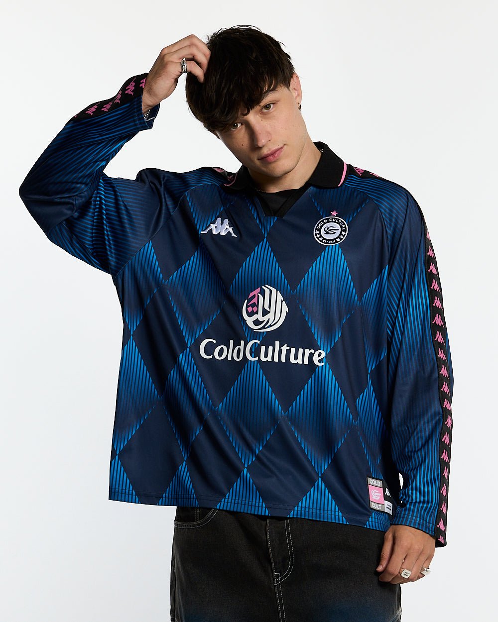 KAPPA X COLD CULTURE LONGSLEEVE BLUE - COLD CULTURE