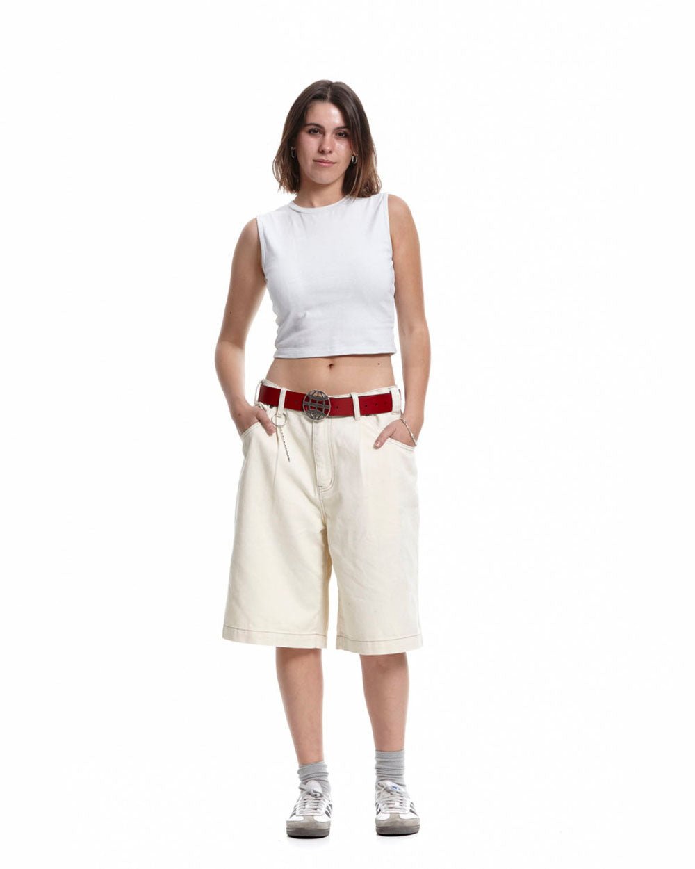 KEYCHAIN V2 SHORTS DIRTY WHITE TWILL - COLD CULTURE