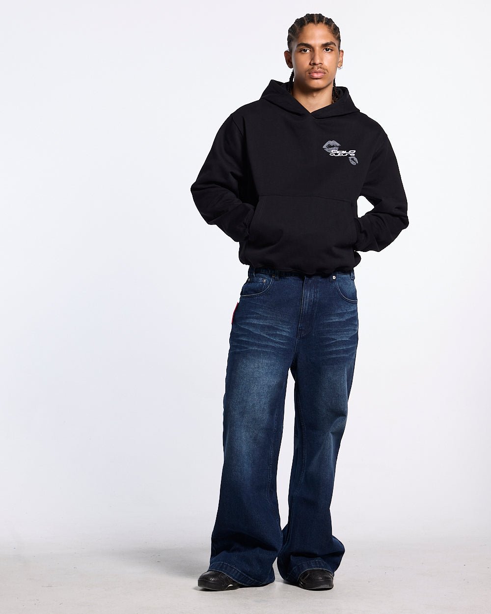 KISS IN THE ASTROS HOODIE BLACK - Cold Culture