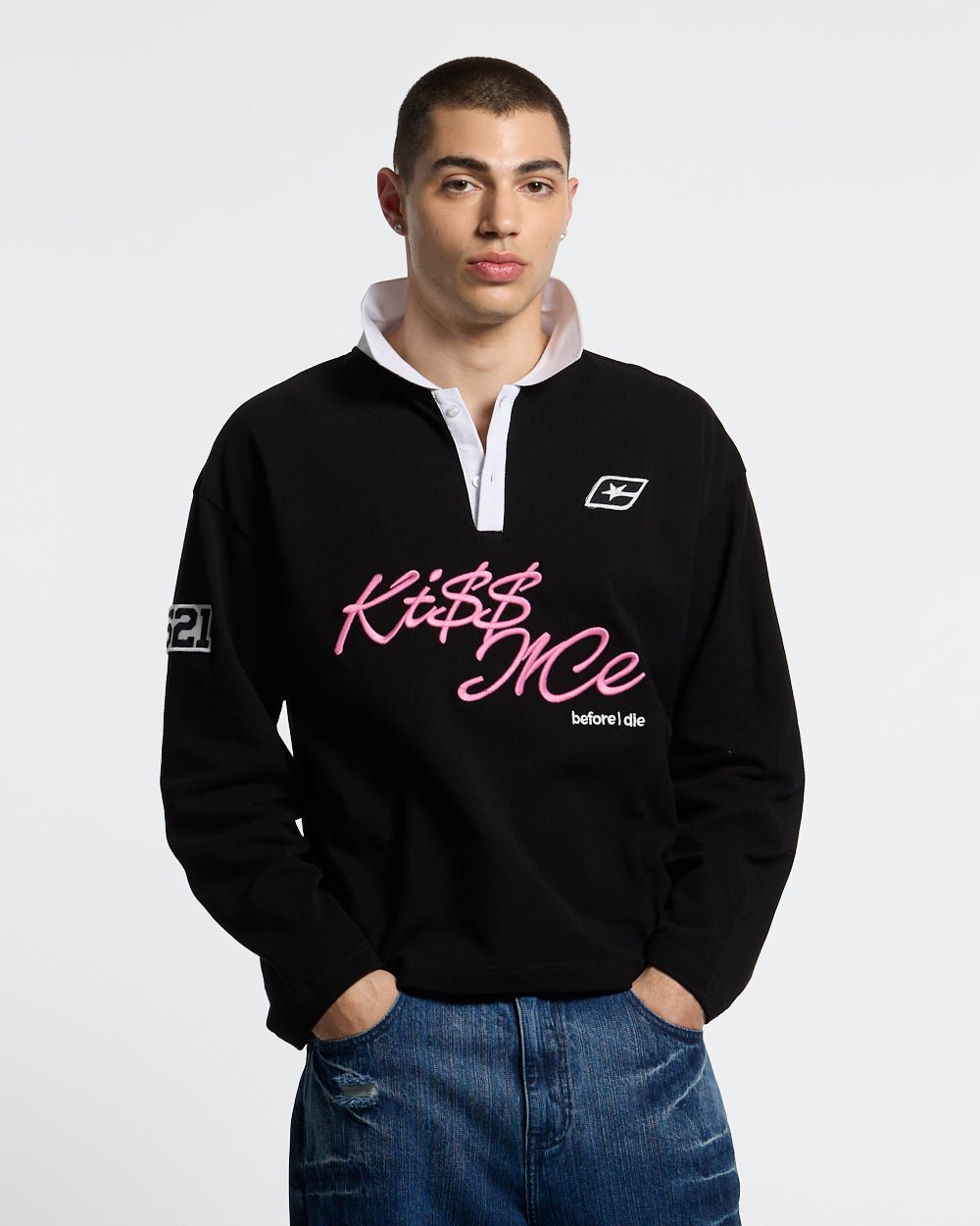 KISS ME POLO BLACK & PINK - Cold Culture #man