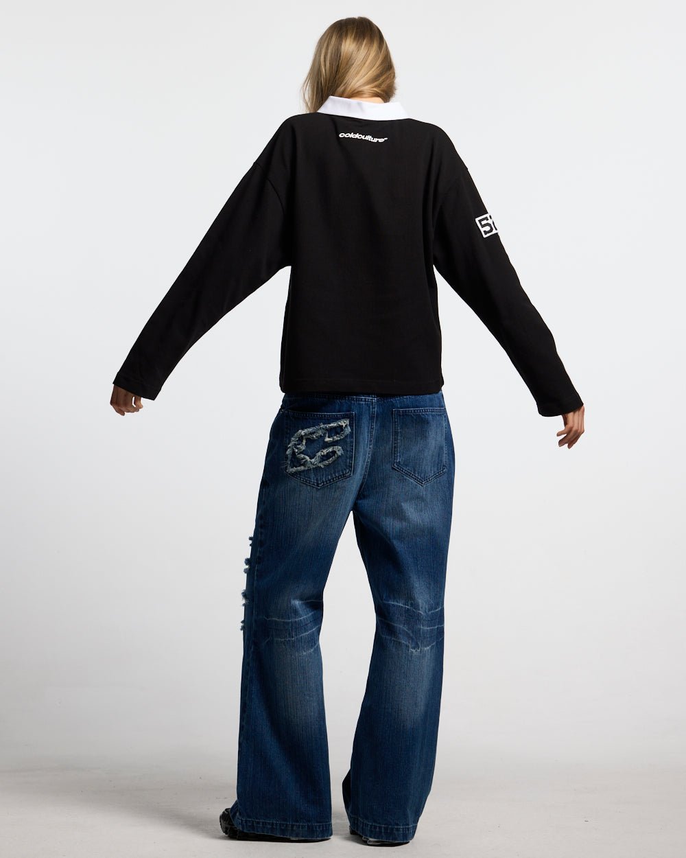 KISS ME POLO BLACK & PINK - Cold Culture #woman