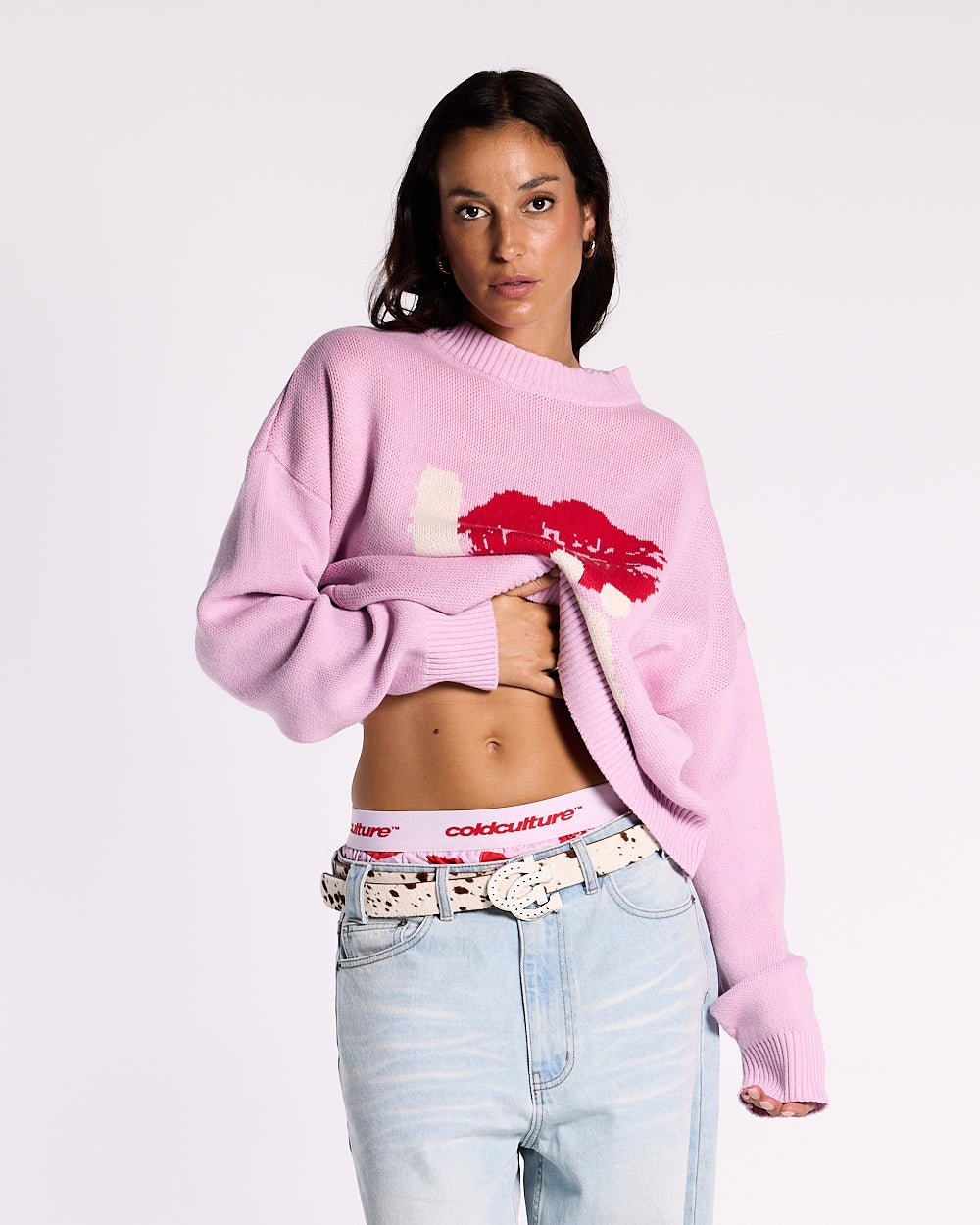 KISSES AND DOLLAR KNIT PINK - COLD CULTURE