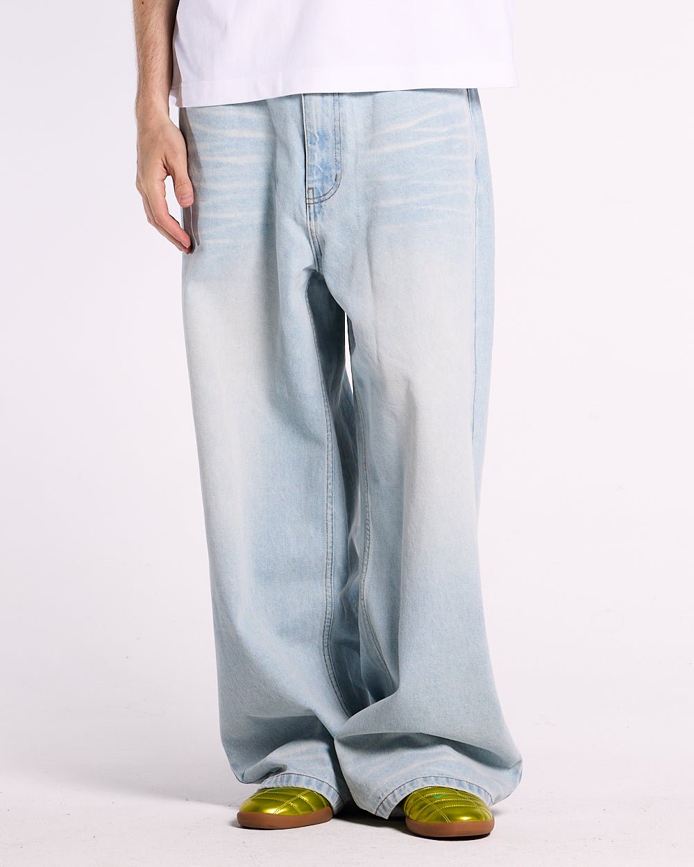 KISSES AND DOLLARS PANTS BLUE DENIM - COLD CULTURE