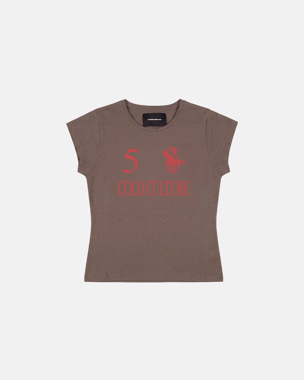 KNOTTY BABY TEE BROWN - Cold Culture