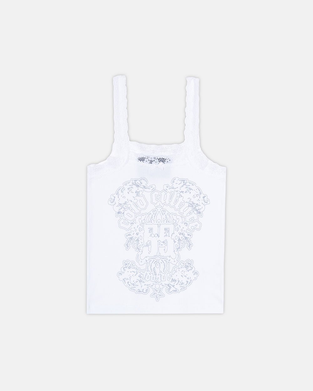LACE TANK TOP WHITE - Cold Culture