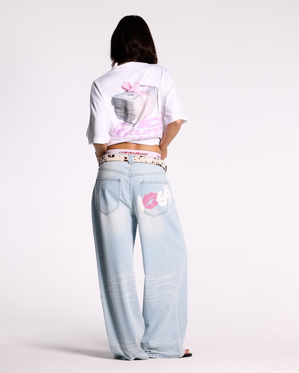 LACE UP TEE WHITE - COLD CULTURE