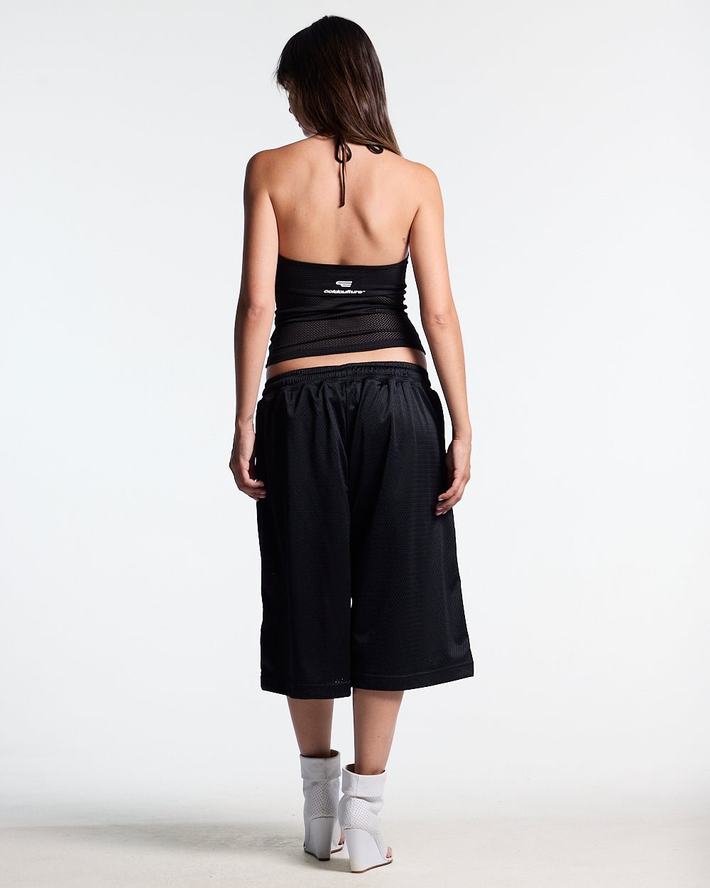 LADY C MESH TOP BLACK - Cold Culture