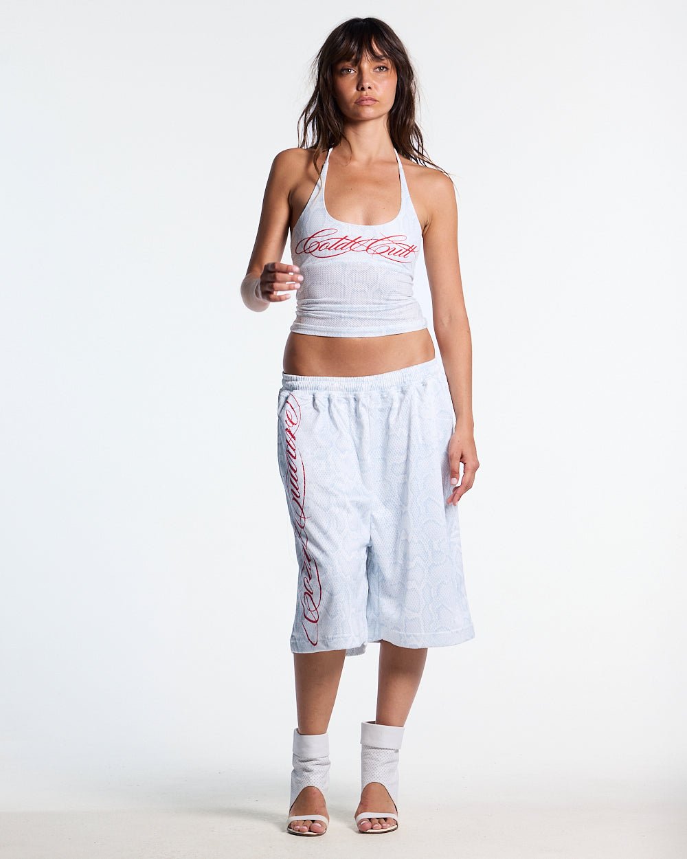 LADY C MESH TOP WHITE - Cold Culture