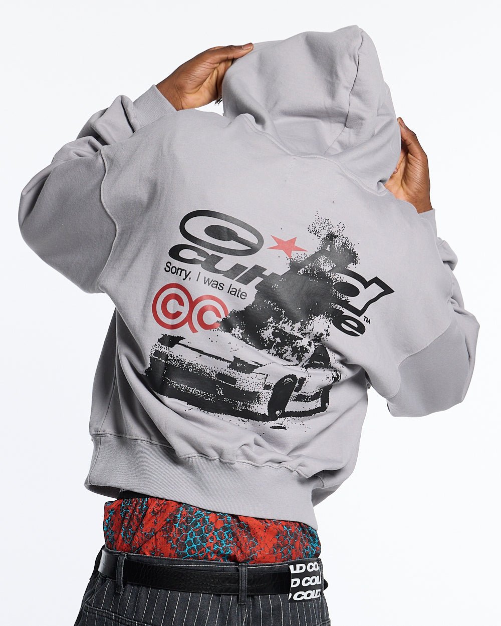 LATE HOODIE GREY - COLD CULTURE