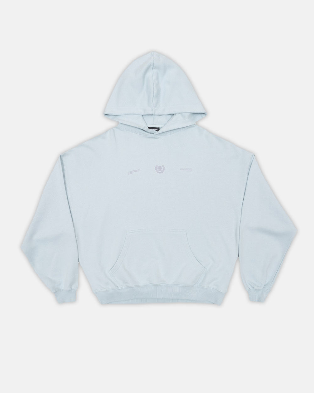 LAUREL WORLD HOODIE PALE BLUE - COLD CULTURE