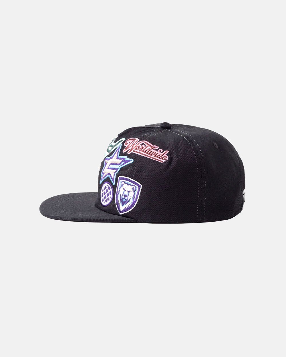 LEAGUE PATCHES CAP BLACK - COLD CULTURE