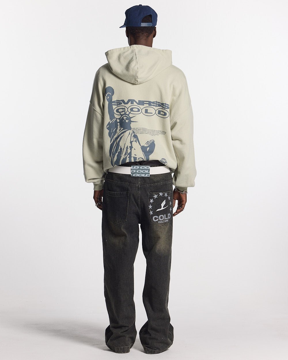 LIBERTY HOODIE PALE GREY - COLD CULTURE