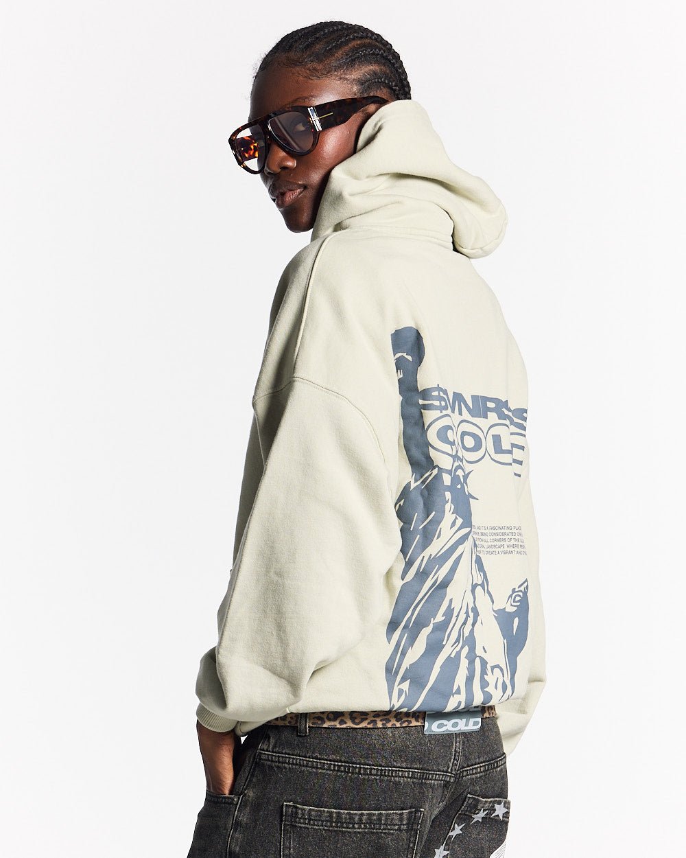 LIBERTY HOODIE PALE GREY - COLD CULTURE