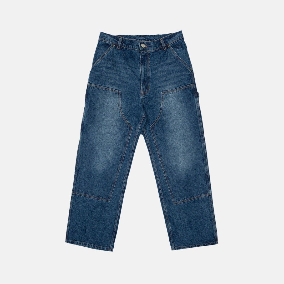 LIBERTY V1 DOUBLE KNEE PANTS FADED BLUE - Cold Culture