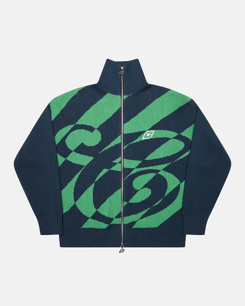 LINES FUSION KNIT GREEN & BLUE - COLD CULTURE