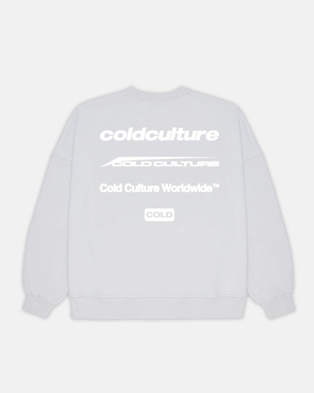 LOGOTYPE CREWNECK LIGHT GREY - COLD CULTURE