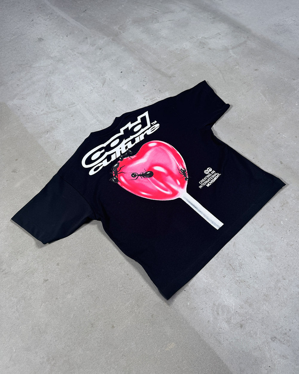 LOLLIPOP TEE BLACK - Cold Culture