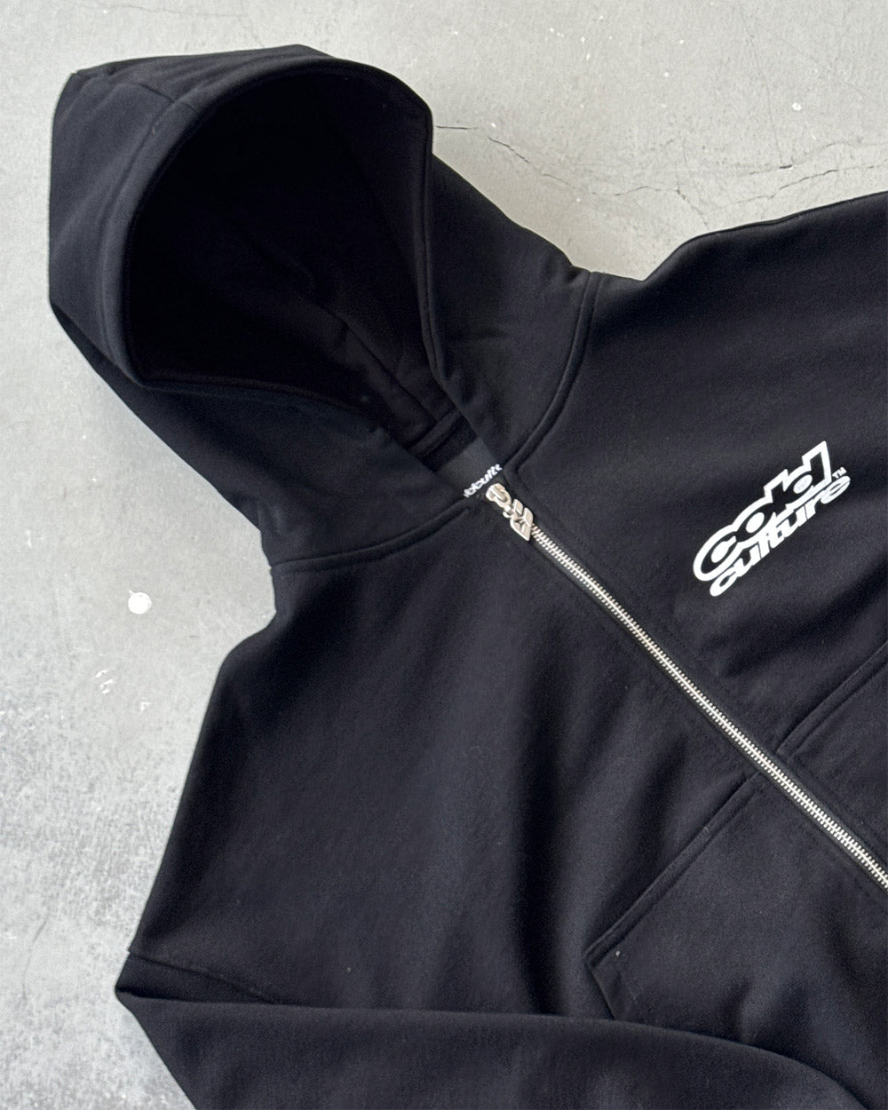 LOLLIPOP ZIP HOODIE BLACK - Cold Culture