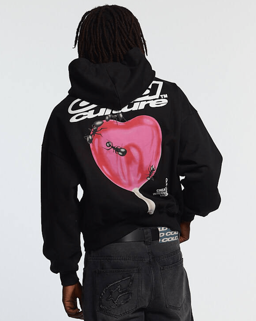 LOLLIPOP ZIP HOODIE BLACK - Cold Culture