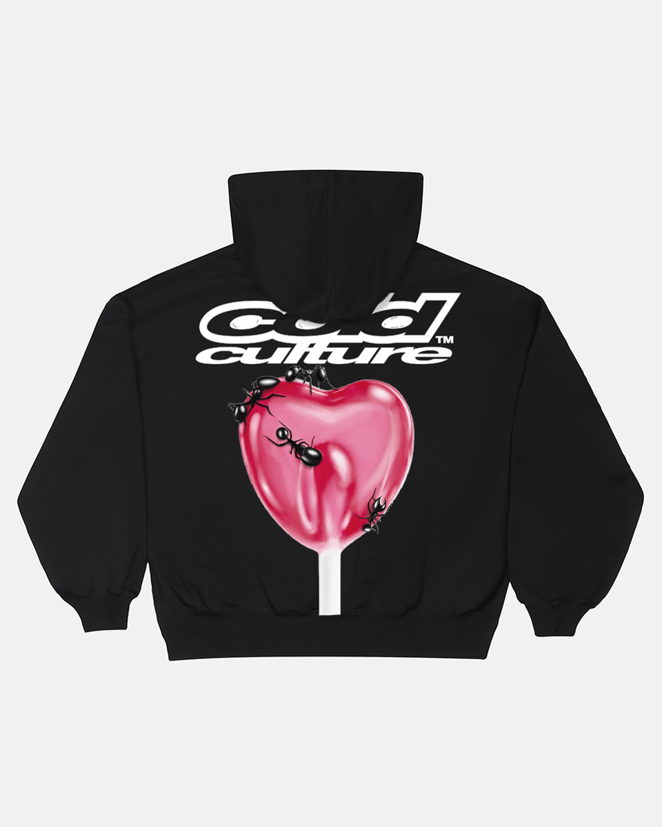 トップス coldculture lollipop-zip-hoodie-black-