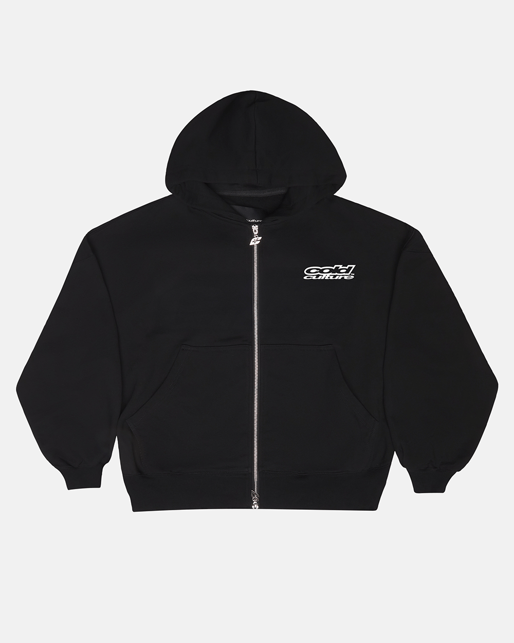 LOLLIPOP ZIP HOODIE BLACK - Cold Culture