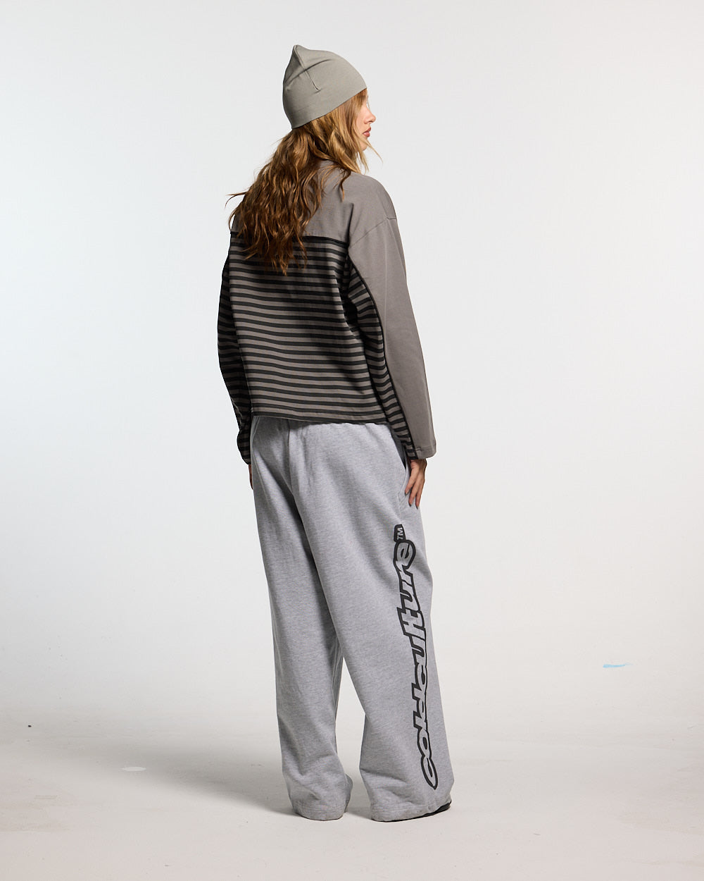 DOUBLE SIDED LONGSLEEVE DARK GREY