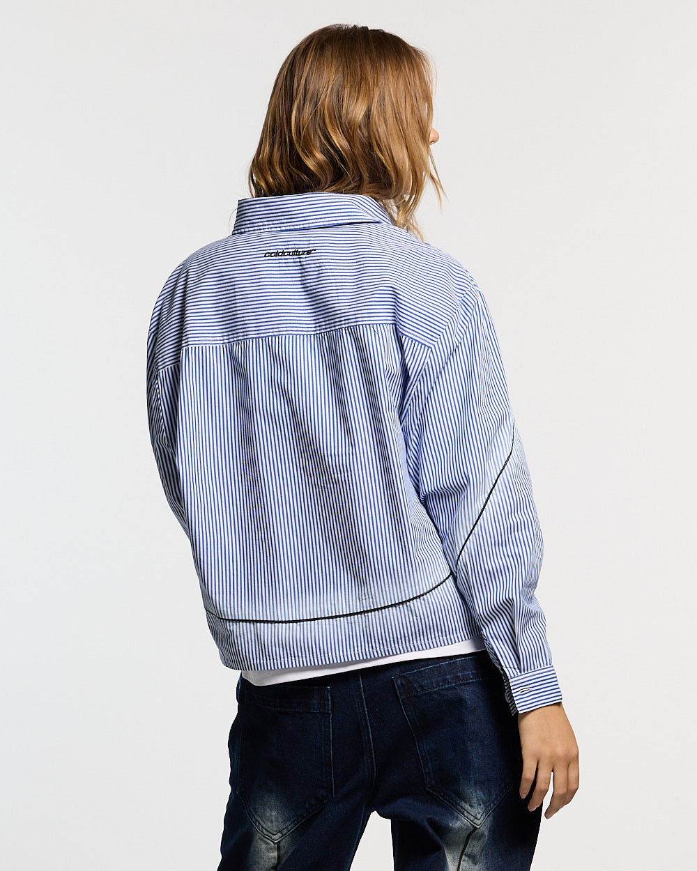 WORLDWIDE LONGSLEEVE SHIRT BLUE & WHITE