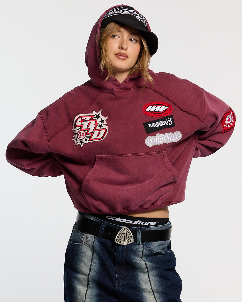 WALKER HOODIE BURGUNDY