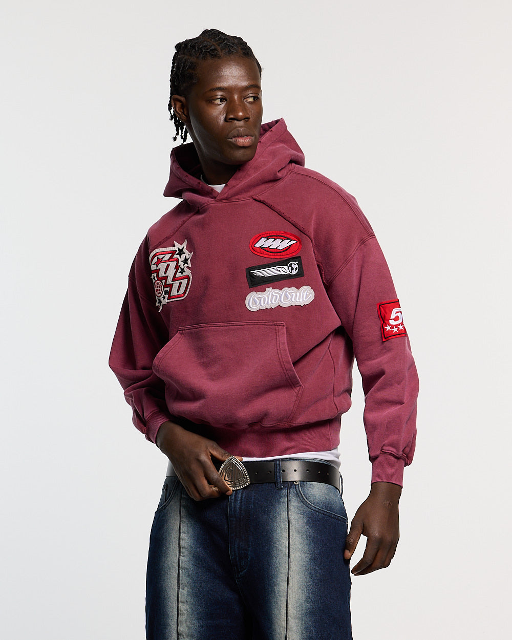 WALKER HOODIE BURGUNDY