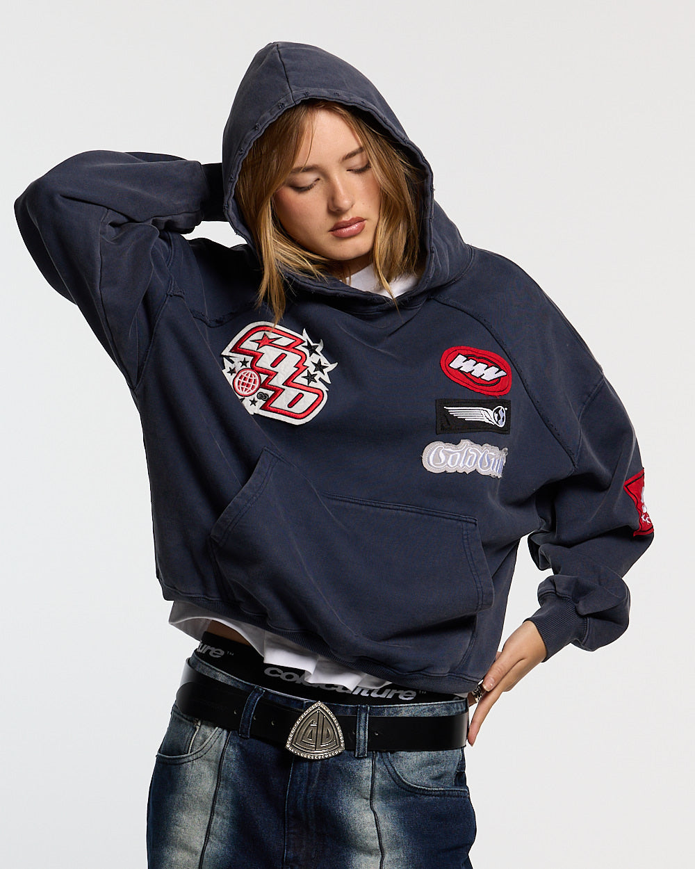 WALKER HOODIE DARK BLUE