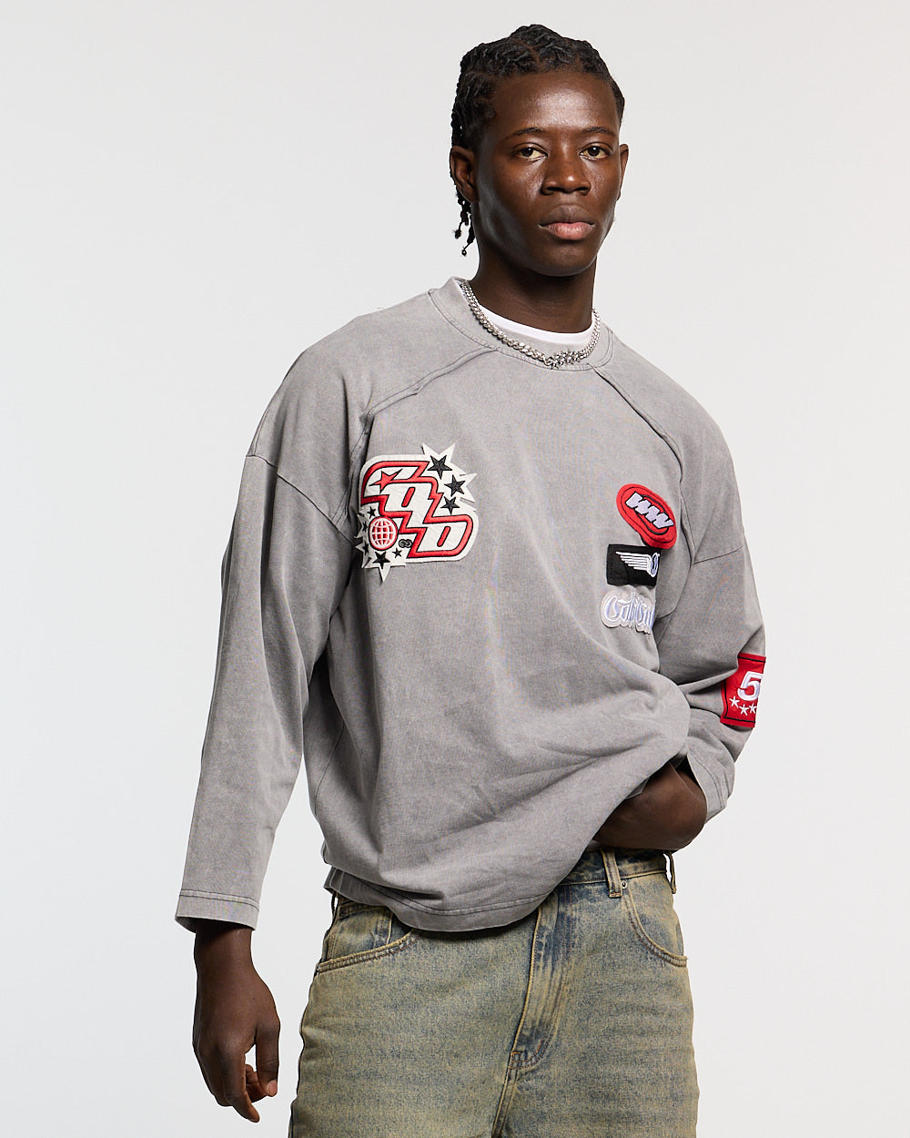 WALKER LONGSLEEVE LIGHT GREY