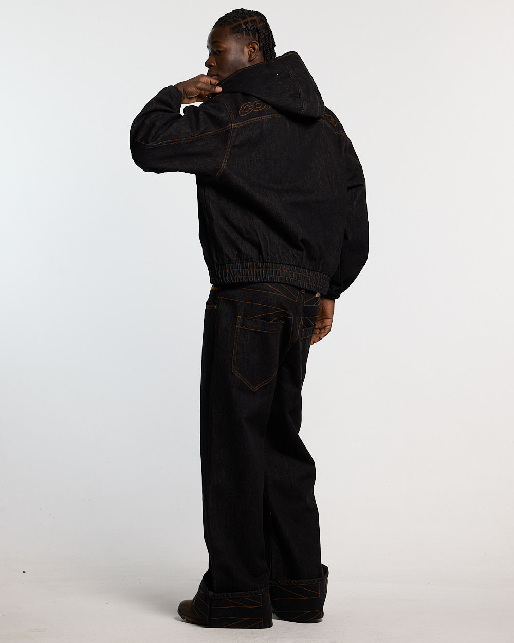 TOP BOY JACKET BLACK DENIM