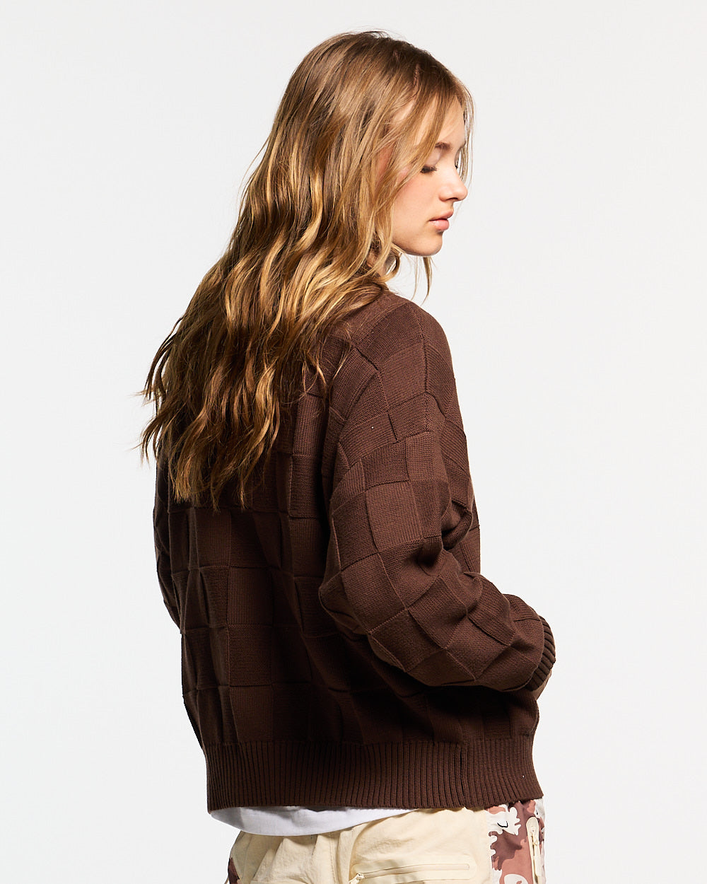 CHECKMATE KNITWEAR BROWN