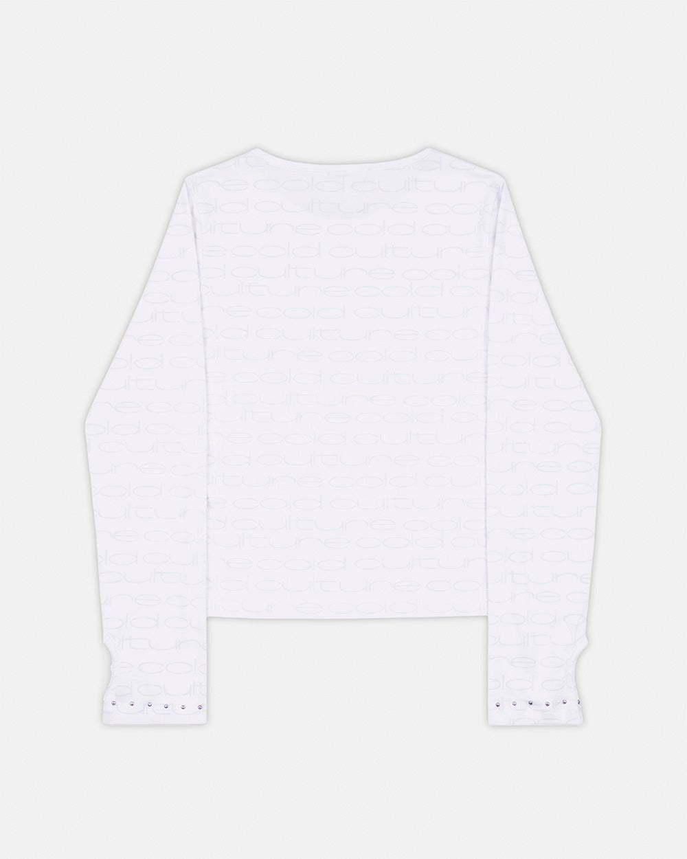 LOOPED LONGSLEEVE WOMAN OFF-WHITE - Cold Culture